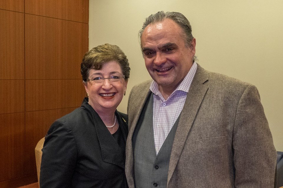 Dorie and Todd Thomas who played the lead role of Rigoletto. photo by Stanley Leary