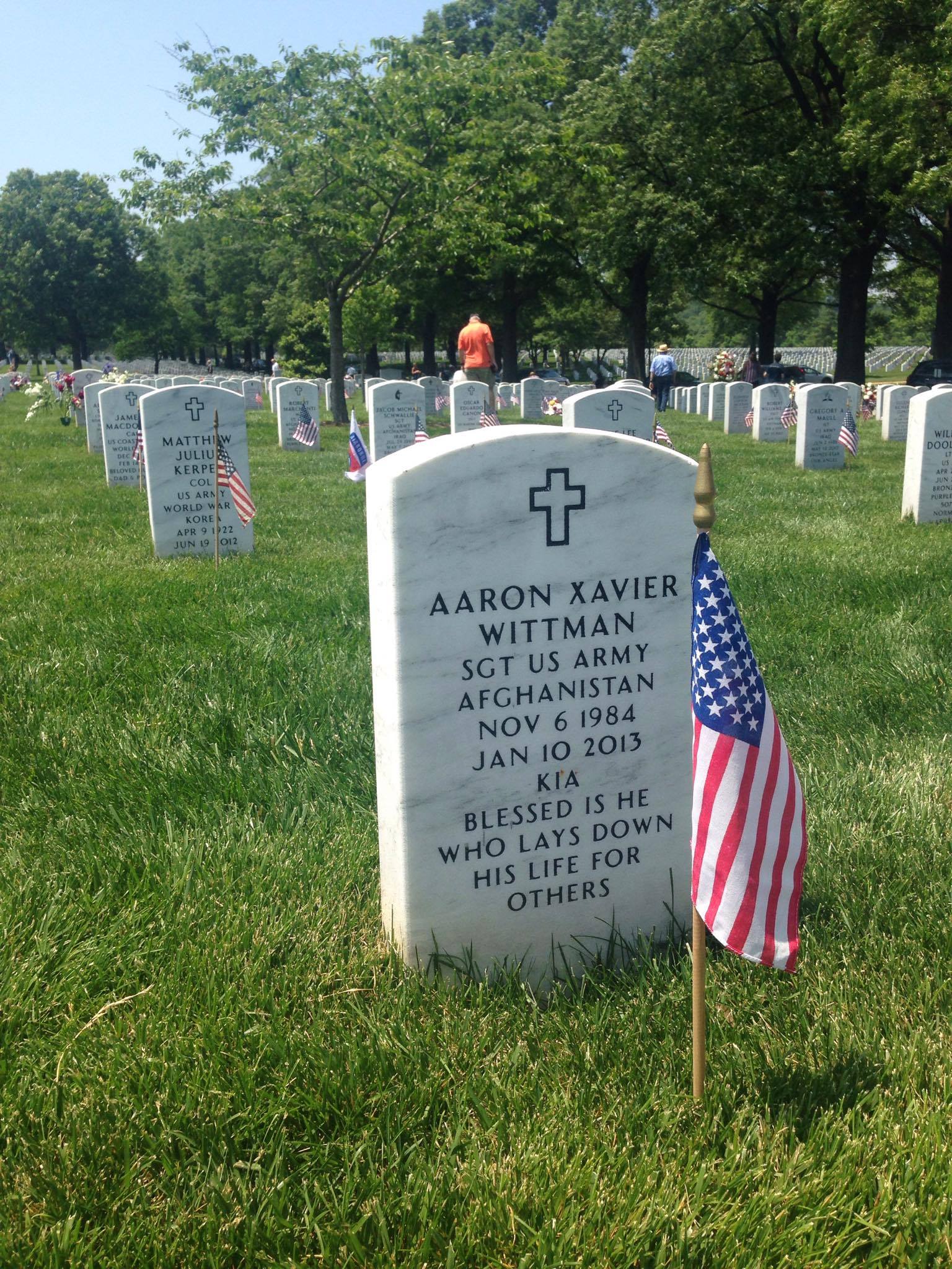 Wittman grave Arlington